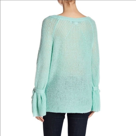 PROJECT NAADAM Sweater Knit Tied Bell Sleeve Women - Picture 3 of 10